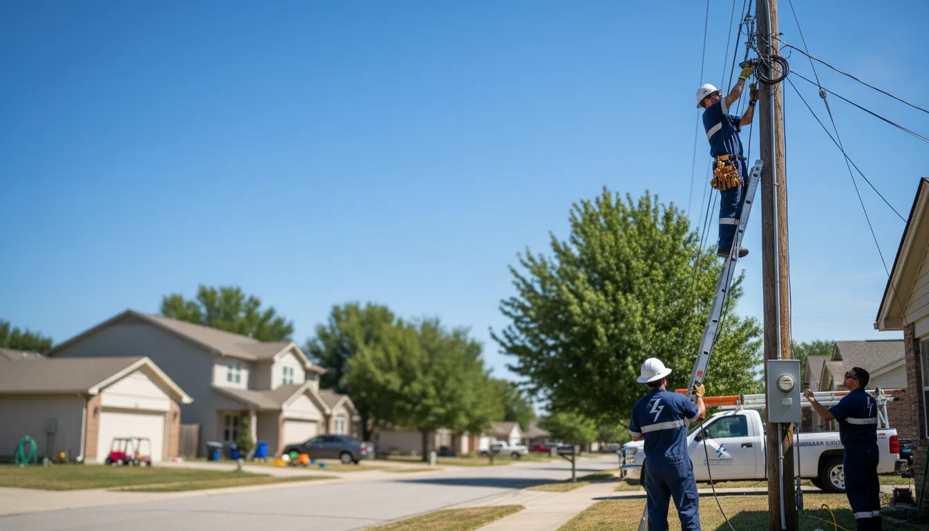 Residential electrician providing installation services in Basom, NY
